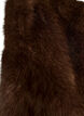 Veste courte en fausse fourrure ouverte sur le devant, Marron, Packshot image number 3