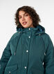 Parka matelass&eacute; avec une capuche amovible, Vert fonc&eacute;, Model image number 3