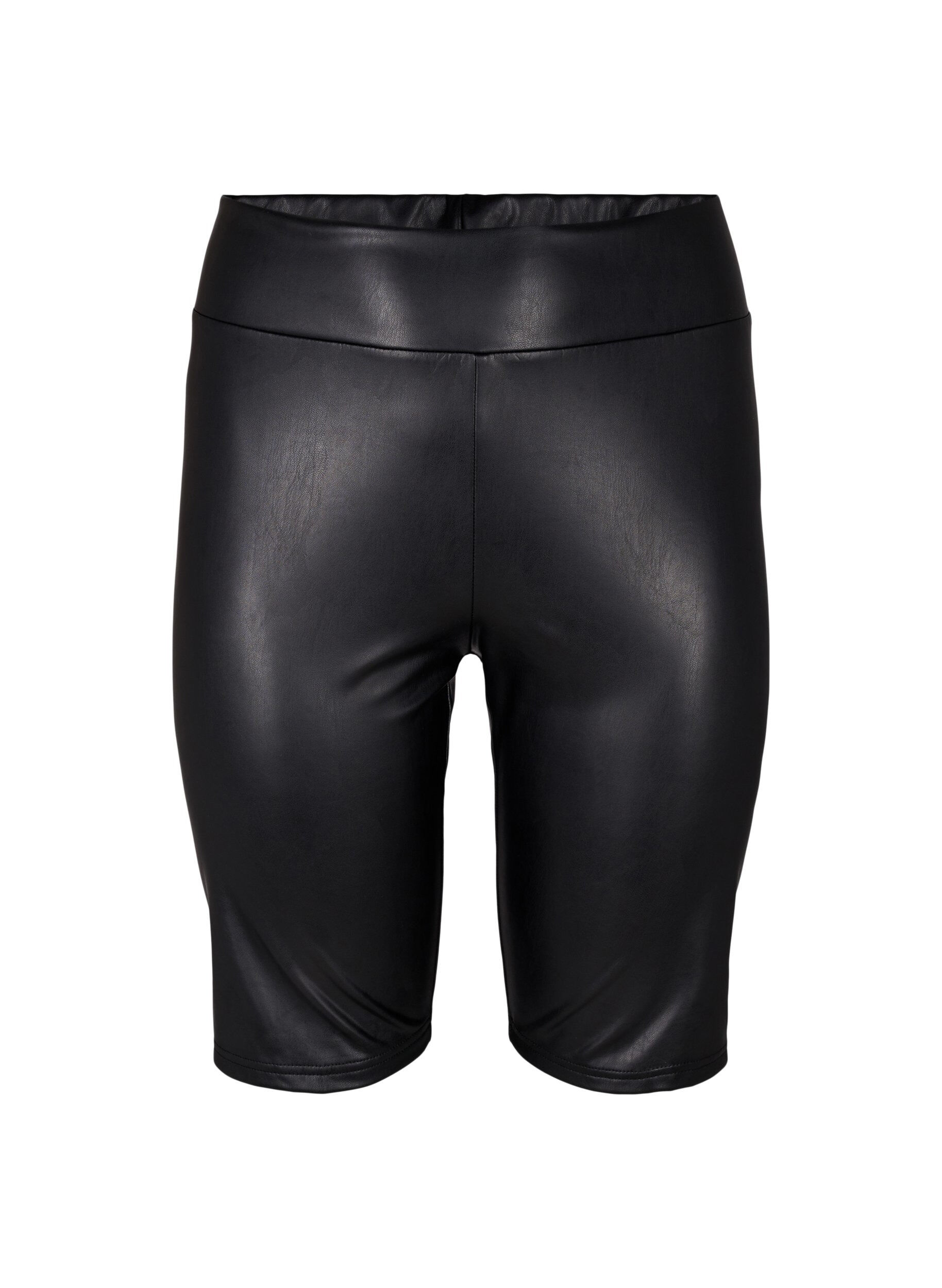 Zizzi Short taille haute brillant et ajust&eacute;, Black, Packshot image number 0