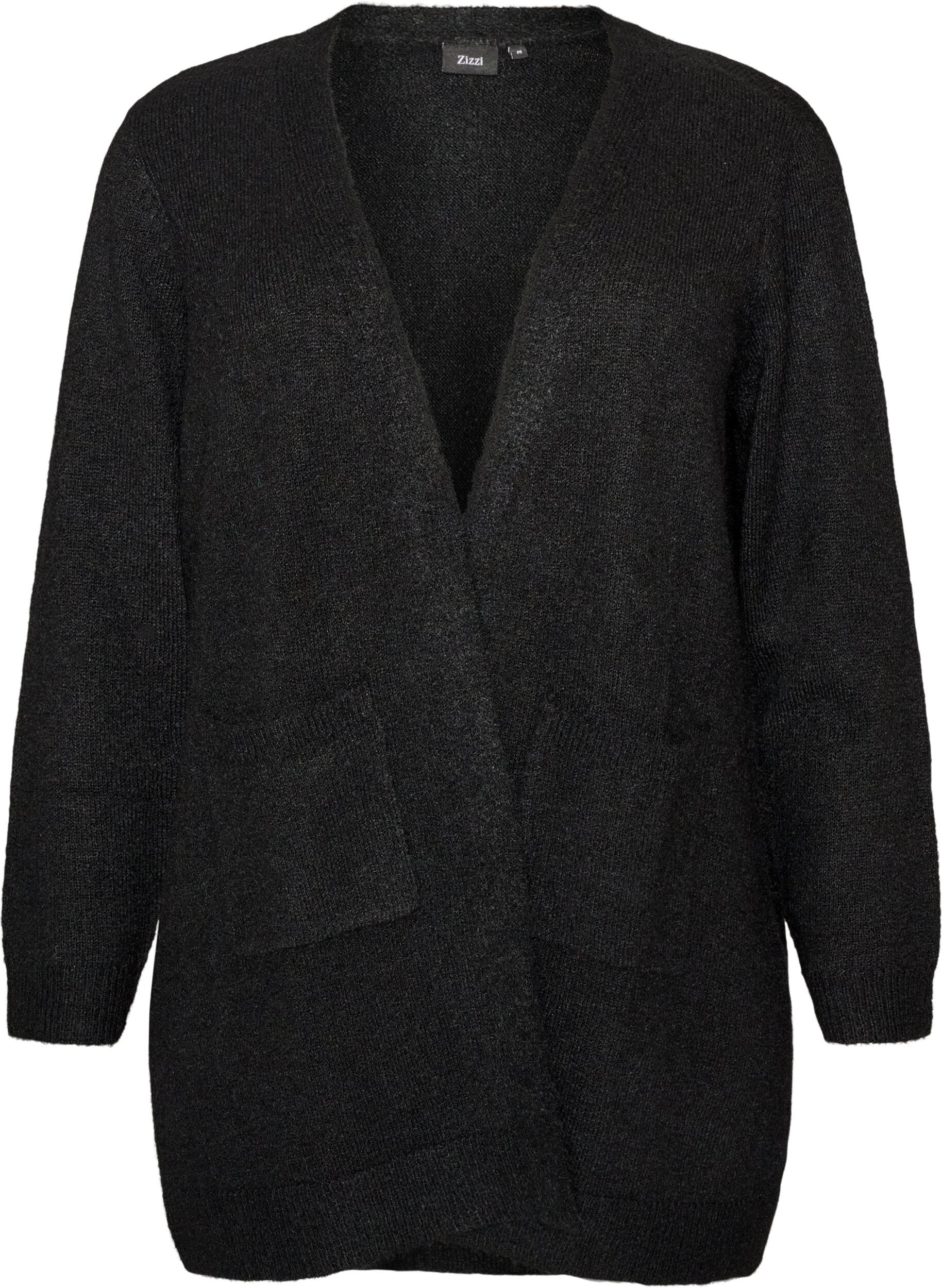 ZizziCardigan long avec poches, Noir, Packshot image number 0
