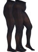 Lot de 2 collants en 60 deniers, Noir, Packshot image number 0