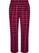 Bas de pyjama &agrave; carreaux en coton, Bordeaux, Packshot image number 0