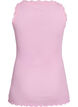 Top avec finitions en dentelle, Rose, Packshot image number 1