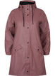 Veste de pluie avec capuche et fermeture boutonnée, Rose Taupe, Packshot image number 0