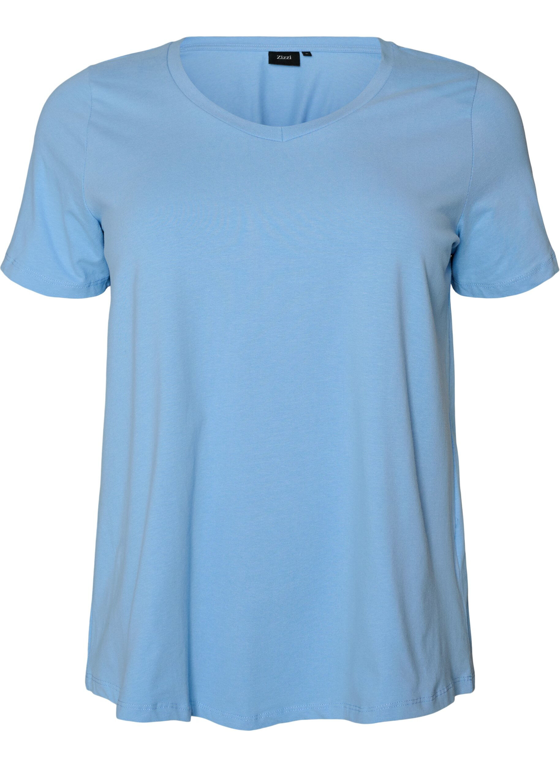 T-shirt en coton uni basique