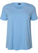 T-shirt en coton uni basique, Bleu Clair, Packshot image number 0
