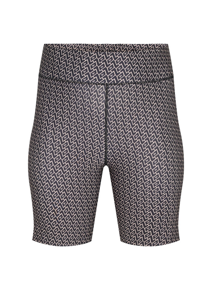 Short d'entraînement imprimé, Black w. Text Print, Packshot image number 0