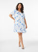 Robe en viscose avec d&eacute;coupe, Blanc, Model image number 1