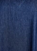 Robe courte en jean avec col et d&eacute;collet&eacute; en V, Bleu, Packshot image number 2