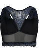 Soutien-gorge avec dentelle et maille, Noir, Packshot image number 1