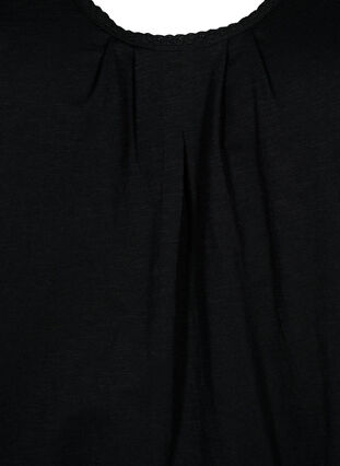 Haut en coton avec bordure en dentelle (2-pack), Black / Black, Packshot image number 2