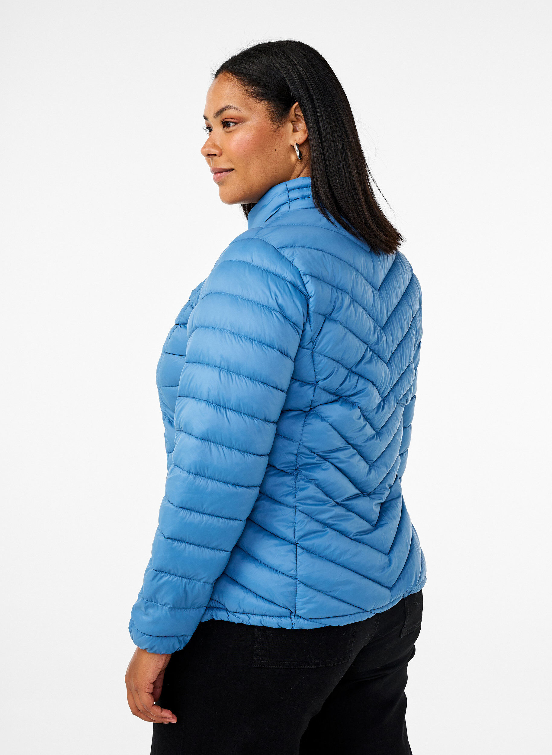 Zizzi Veste l&eacute;g&egrave;re avec poches, Bleu, Model image number 2