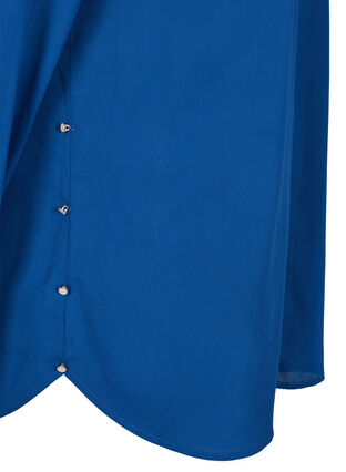 Chemise à manches longues avec col à volants, Estate Blue, Packshot image number 3