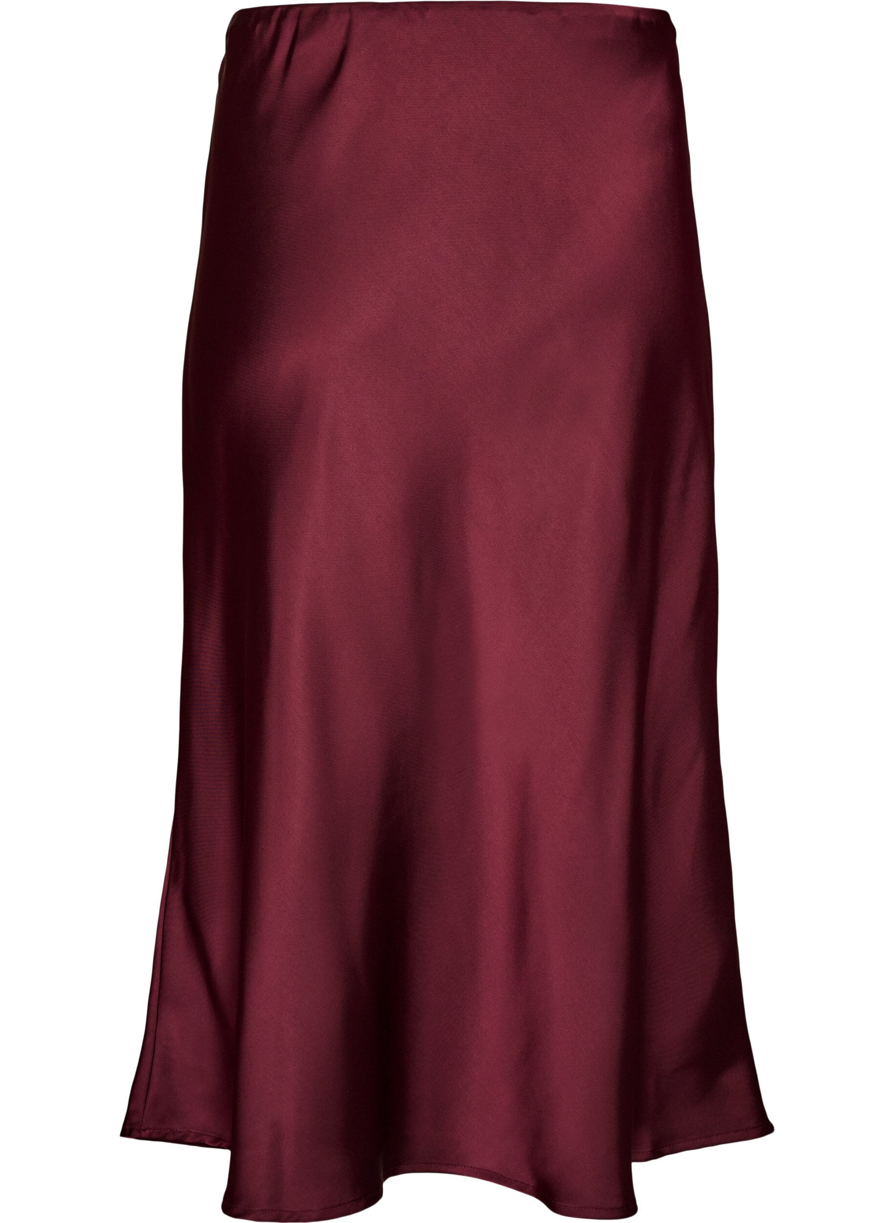 ZizziJupe midi en satin, Bordeaux, Packshot image number 1
