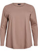 Blouse basique en jersey &agrave; manches longues, Marron, Packshot image number 0