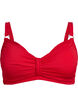 Soutien-gorge de bikini &agrave; armatures avec drap&eacute;, Rouge, Packshot image number 0