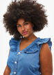 Combinaison en denim avec volants, Light Blue Denim, Model image number 2