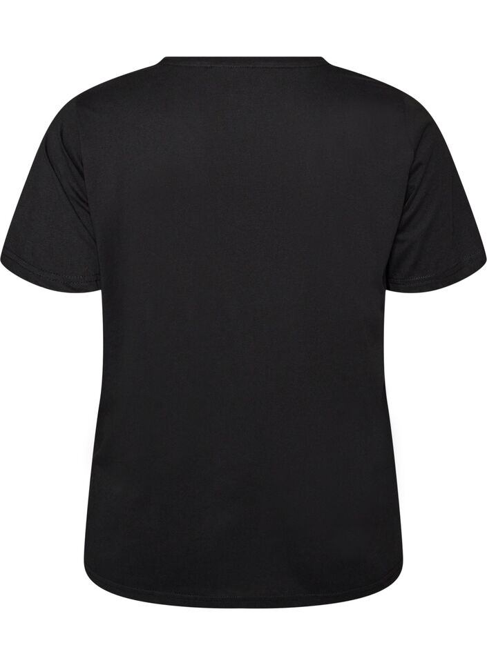 T-shirt imprim&eacute;, Noir, Packshot image number 1