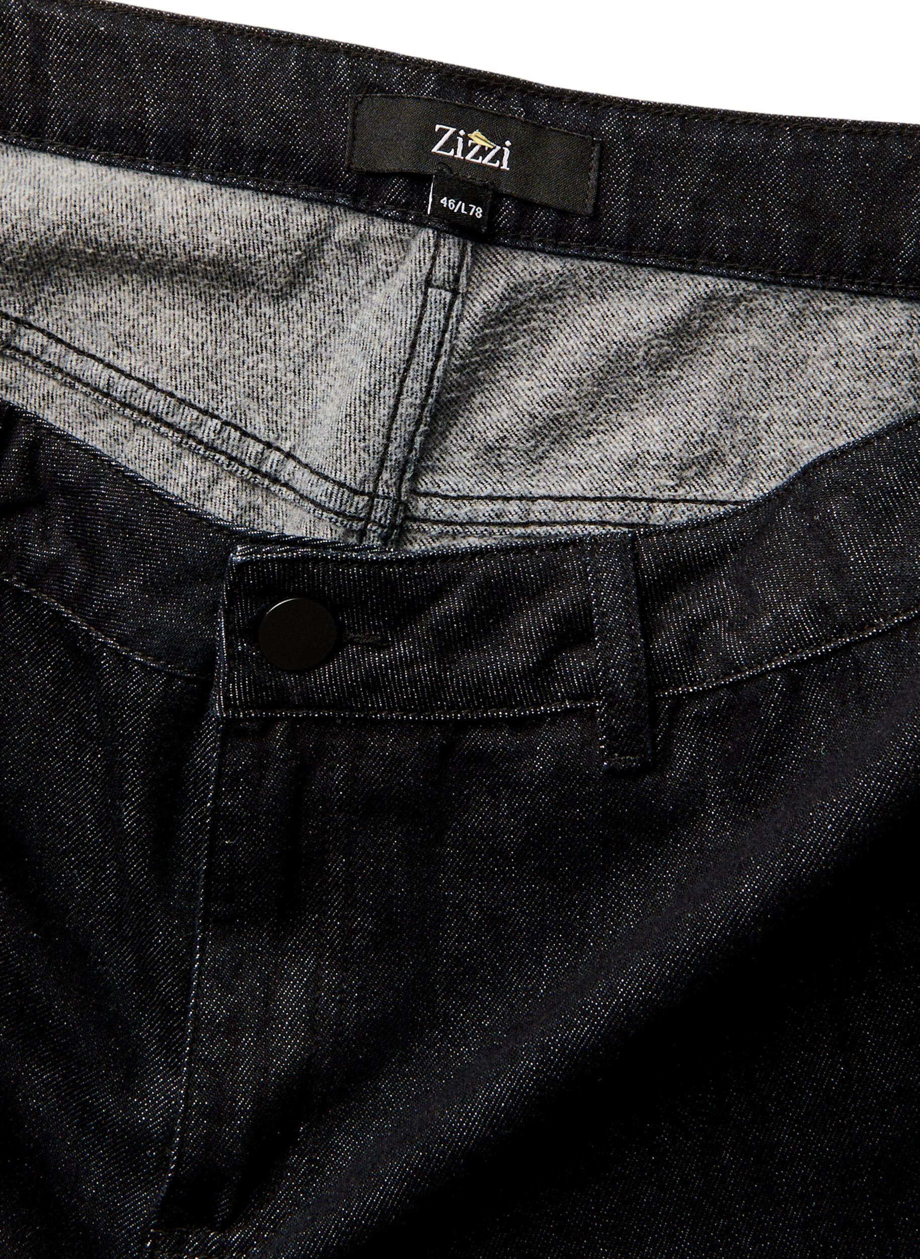 Zizzi Jean coupe large avec un int&eacute;rieur doux et bross&eacute;, Noir, Packshot image number 4