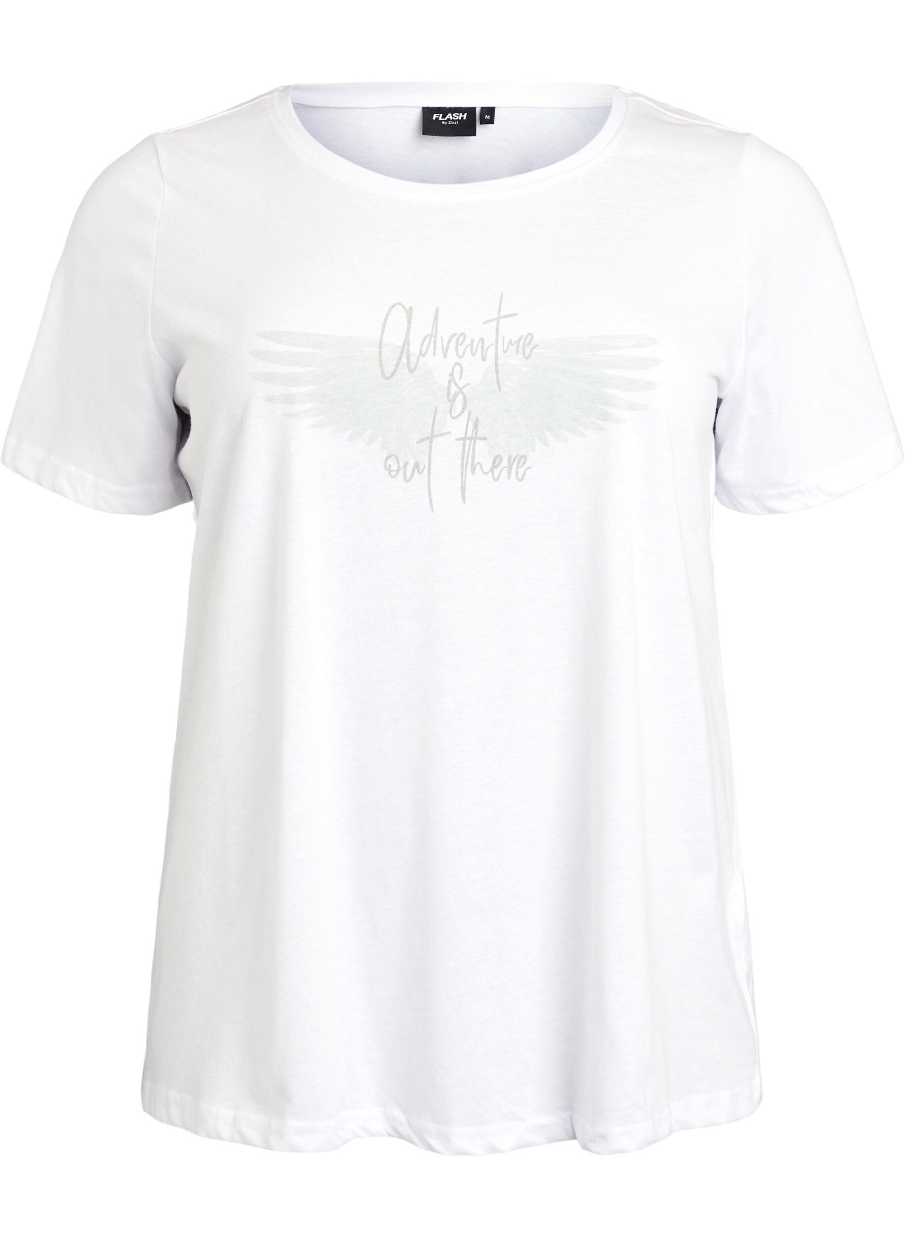 Zizzi FLASH - T-shirt avec motif, Blanc, Packshot image number 0