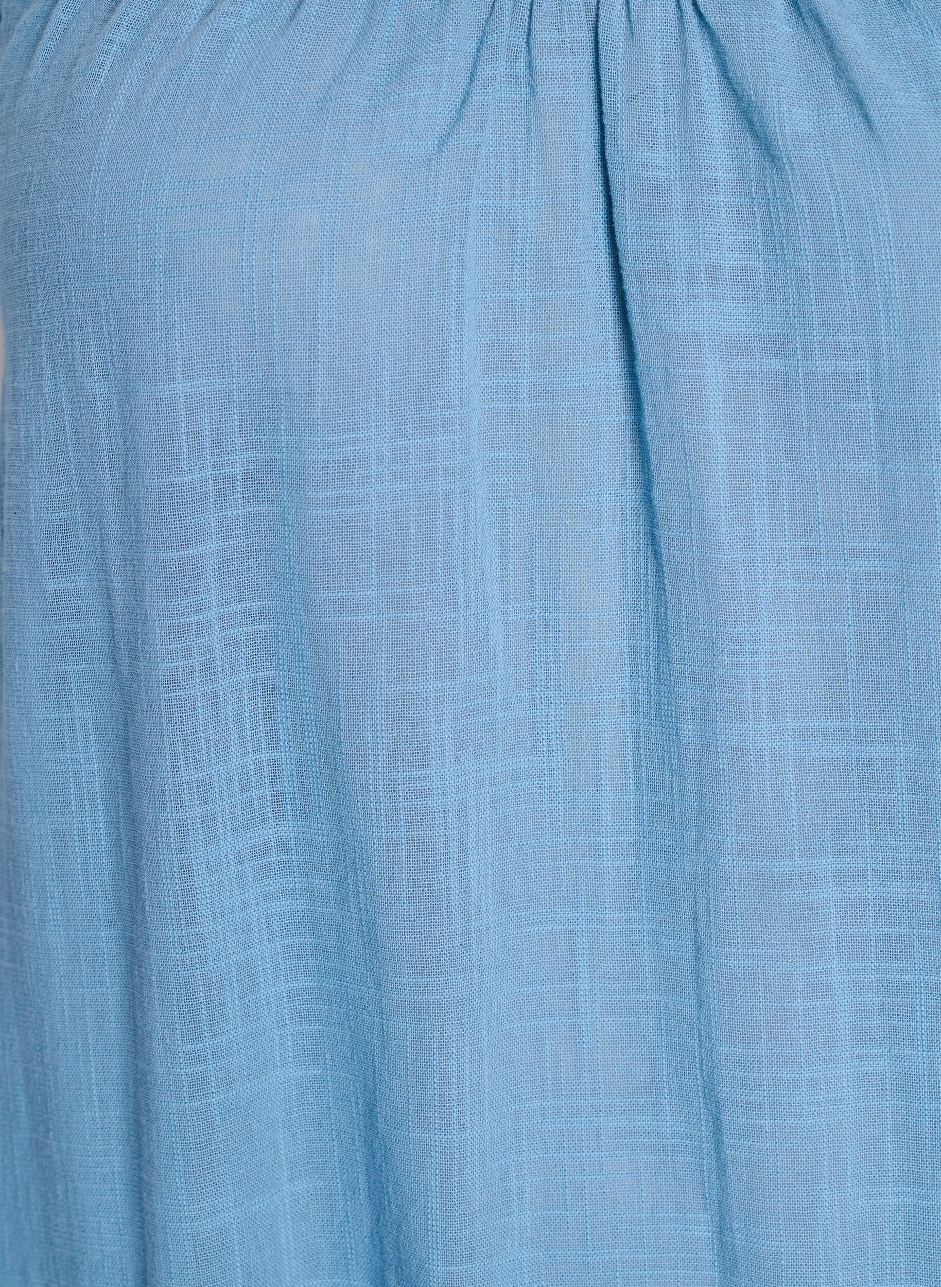 Zizzi FLASH - Robe &agrave; bretelles mi-longue en coton, Bleu, Packshot image number 2