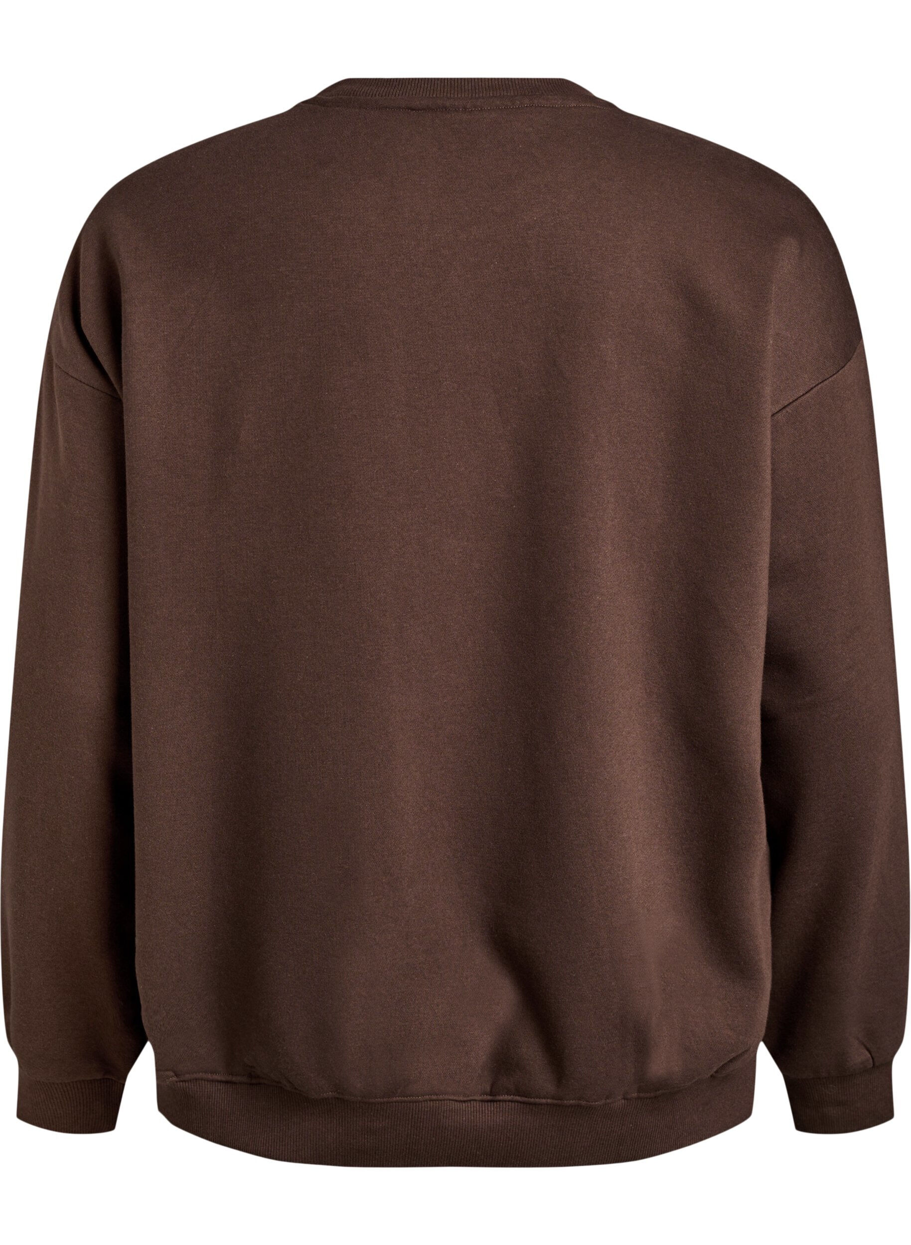 ZizziSweatshirt avec motif, Marron, Packshot image number 1