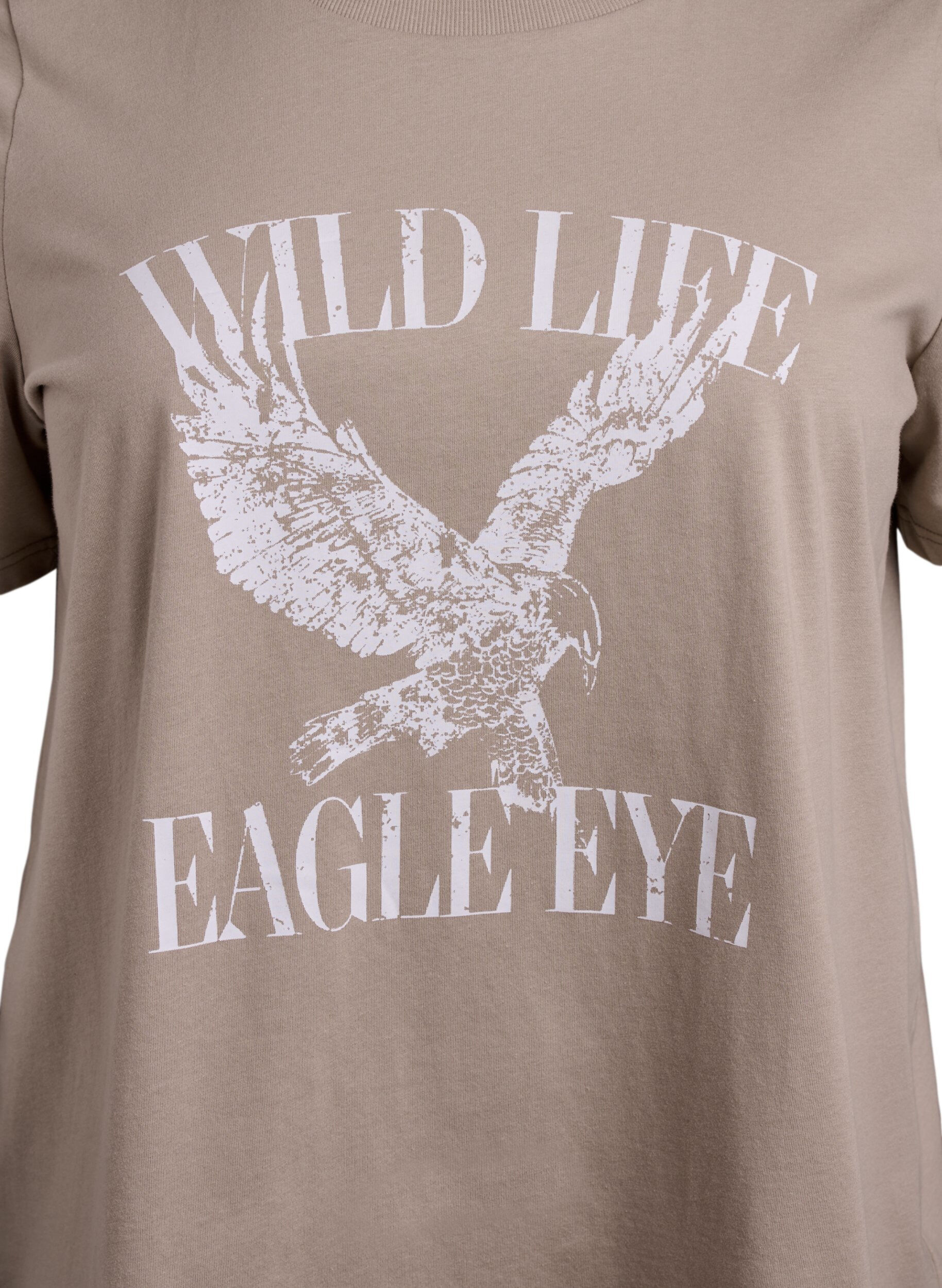 Zizzi T-shirt Eagle Eye, Beige, Packshot image number 2