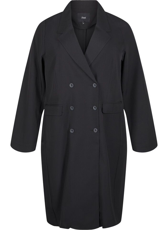Robe blazer croisée, Black, Packshot image number 0