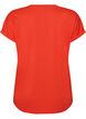 T-shirt &agrave; manches courtes en coton m&eacute;lang&eacute;, Orange fonc&eacute;, Packshot image number 1