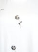 T-shirt avec fleurs en sequins, Blanc, Packshot image number 2