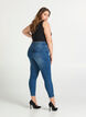 Jean court Amy avec fermeture &eacute;clair, Bleu, Model image number 2