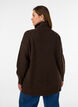 Pull en maille l&acirc;che avec col roul&eacute;, Marron, Model image number 2