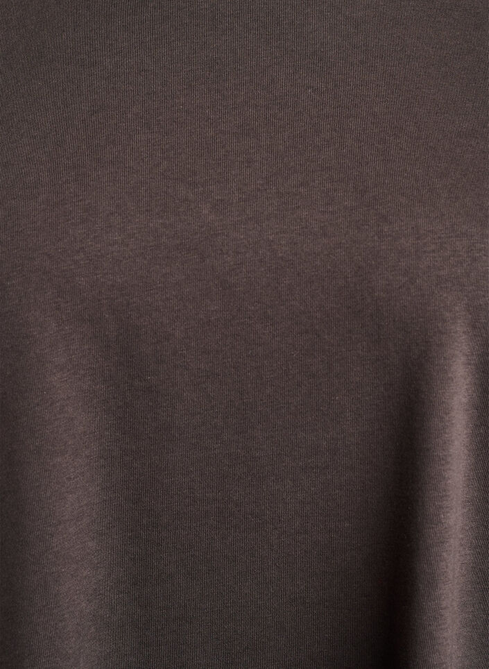 T-shirt sweat oversize, Marron, Packshot image number 2