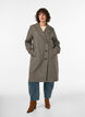 Manteau mi-long &agrave; carreaux, Marron, Model image number 3