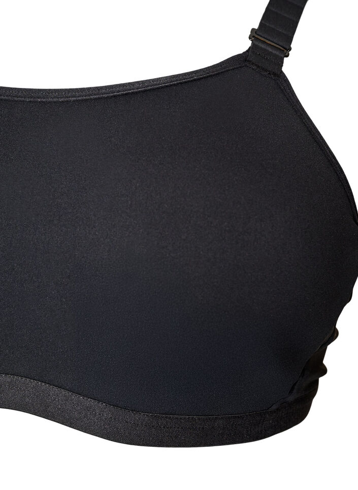 Soutien-gorge de sport maintien &eacute;lev&eacute; avec armatures et bretelles rembourr&eacute;es, Noir, Packshot image number 2