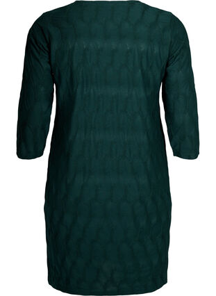FLASH - Robe avec texture et manches 3/4, Scarab, Packshot image number 1
