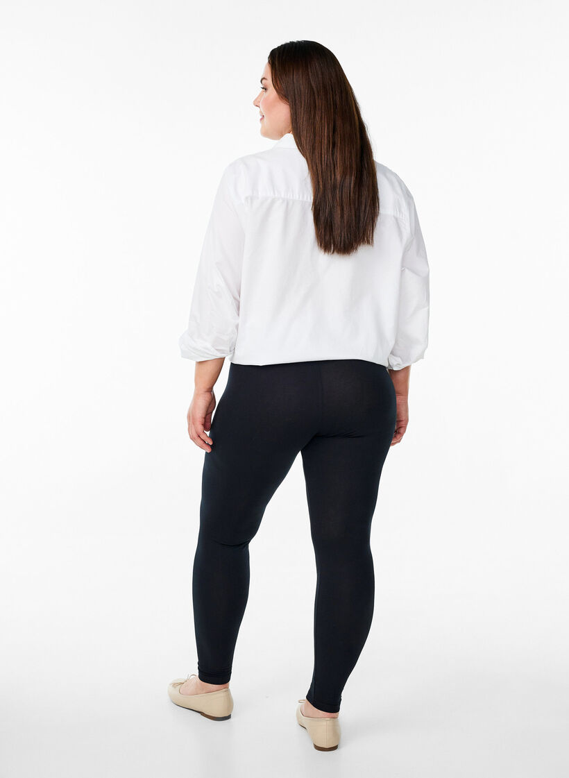 Leggings basiques en viscose, Noir, Model image number 2