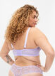 Soutien-gorge en dentelle avec armatures, Mauve, Model image number 1