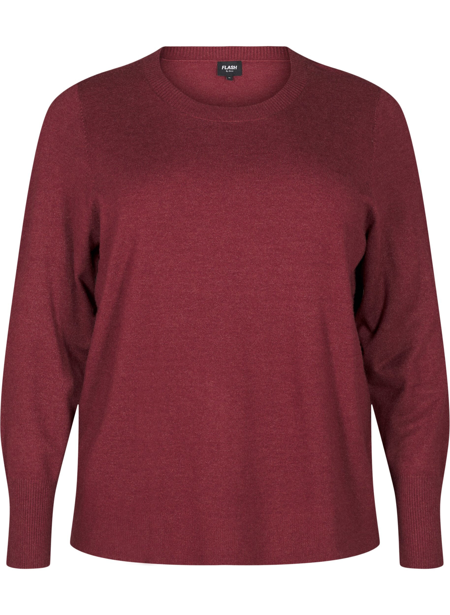 FLASH - Chemisier en maille &agrave; col rond