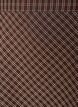 Jupe midi &agrave; carreaux avec bordure en dentelle, Marron, Packshot image number 2