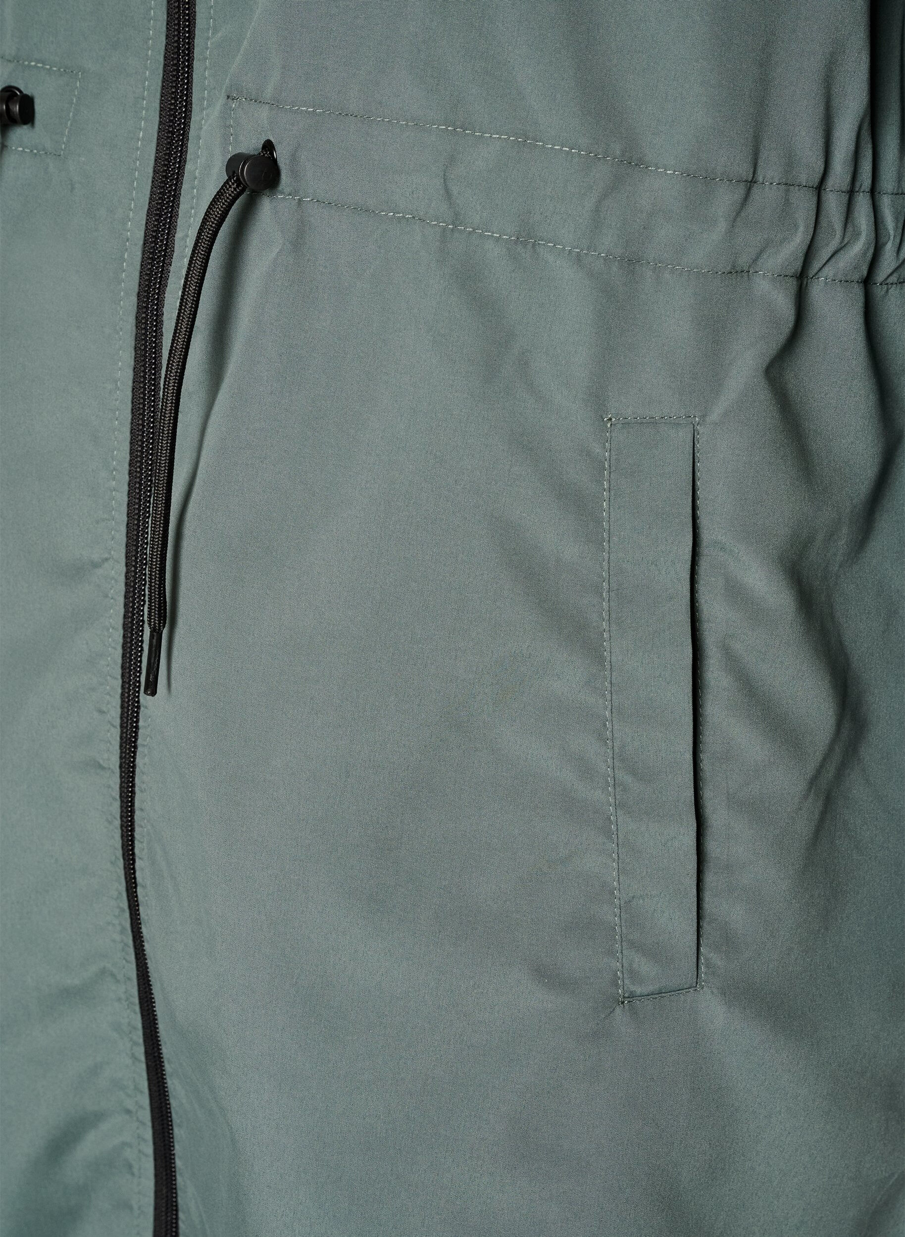 ZizziParka l&eacute;g&egrave;re avec capuche, Vert fonc&eacute;, Packshot image number 3