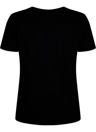 T-shirt en coton à col ras du cou avec impression, Black W. Heart L., Packshot image number 1