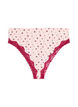 Culotte br&eacute;silienne avec imprim&eacute; floral et dentelle, Rose, Packshot image number 0