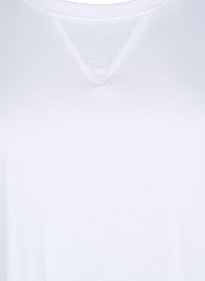 T-shirt Boxy en coton biologique, Blanc, Packshot image number 2
