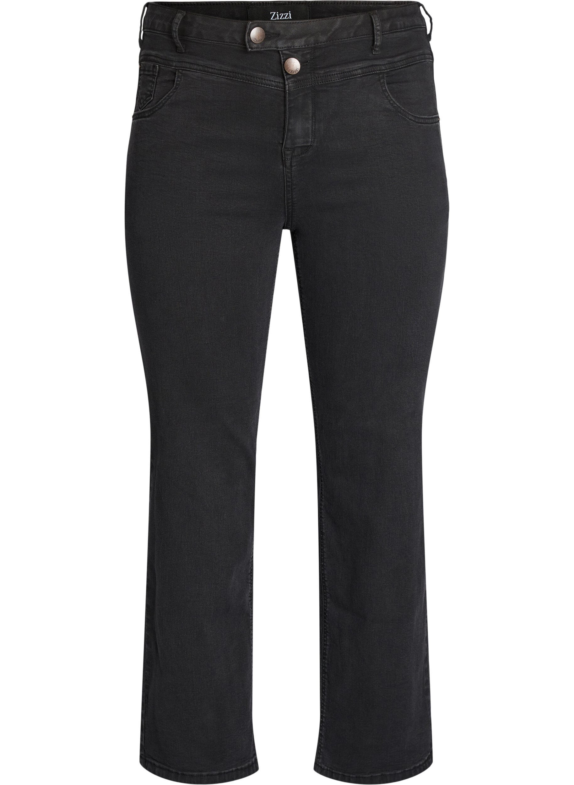 Jeans Gemma taille haute coupe droite