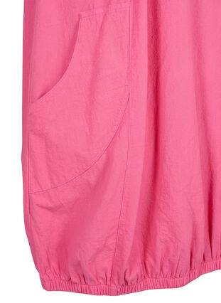 Robe en coton à manches courtes, Shocking Pink, Packshot image number 3