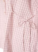 Chemise ample &agrave; carreaux avec ceinture &agrave; nouer, Rose, Packshot image number 3