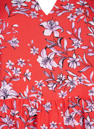 FLASH - Robe trapèze imprimée, Poinsettia Flower, Packshot image number 2