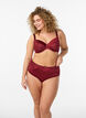 Culotte avec de la dentelle et un n&oelig;ud &agrave; l'arri&egrave;re, Bordeaux fonc&eacute;, Model image number 1