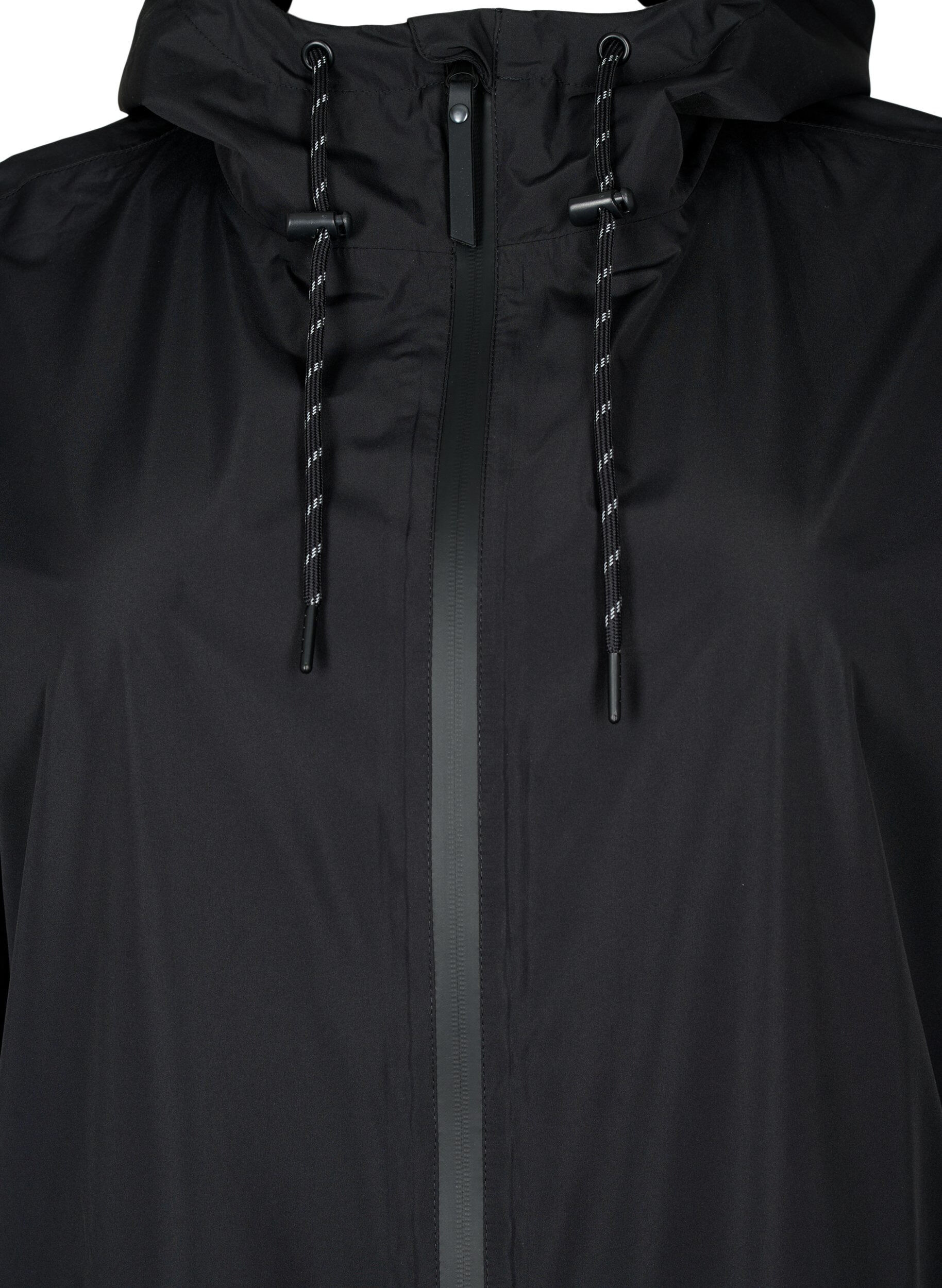 ZizziImperm&eacute;able avec poches et capuche, Noir, Packshot image number 2
